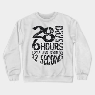 28 days 6 hours 42 minutes 12 seconds Crewneck Sweatshirt